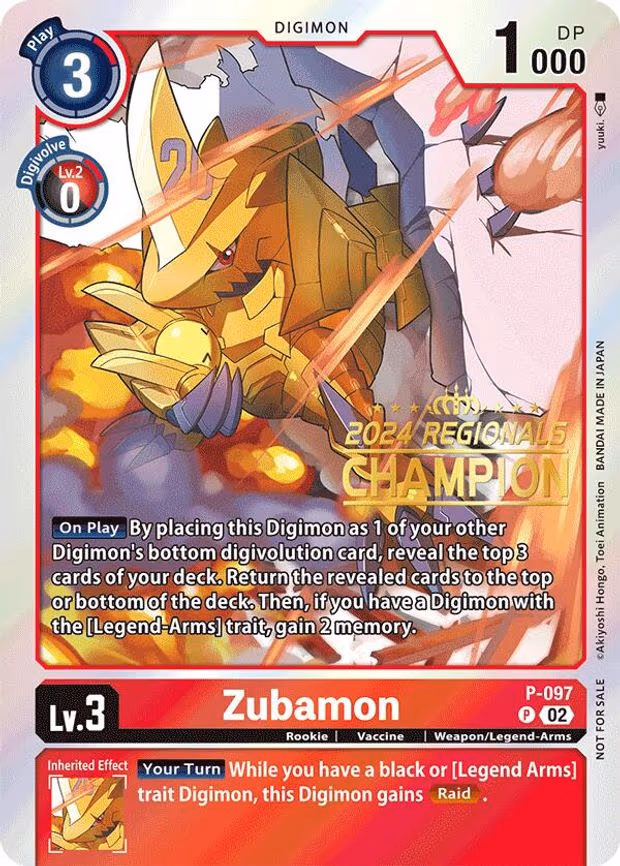 Zubamon - P trading card